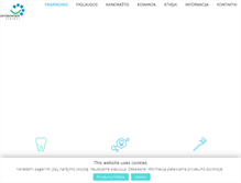 Tablet Screenshot of ortodontijoscentras.lt
